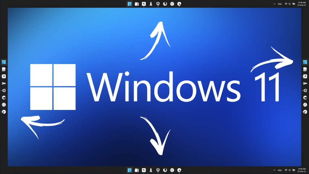Windows 11 taşınabilir görev çubuğu